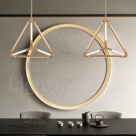 Lampada a sospensione contemporanea in metallo per 6 lampadine LED