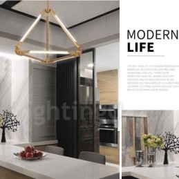 Lampada a sospensione contemporanea in metallo per 6 lampadine LED