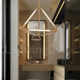 Lampada a sospensione contemporanea in metallo per 6 lampadine LED