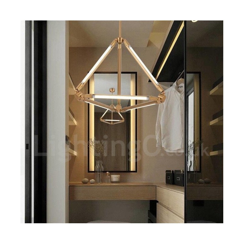 Lampada a sospensione contemporanea in metallo per 6 lampadine LED