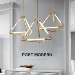 Lampada a sospensione contemporanea in metallo per 6 lampadine LED