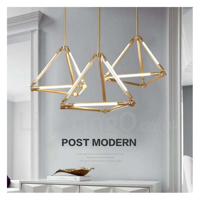 Lampada a sospensione contemporanea in metallo per 6 lampadine LED
