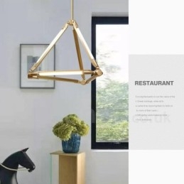 Lampada a sospensione contemporanea in metallo per 6 lampadine LED