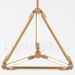 Lampada a sospensione contemporanea in metallo per 6 lampadine LED