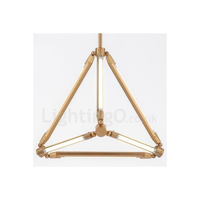 Lampada a sospensione contemporanea in metallo per 6 lampadine LED