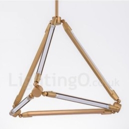 Lampada a sospensione contemporanea in metallo per 6 lampadine LED