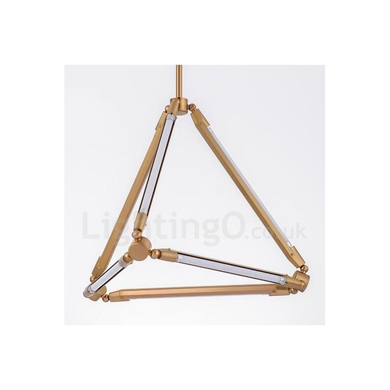 Lampada a sospensione contemporanea in metallo per 6 lampadine LED