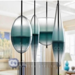 Lampada a sospensione moderna in vetro sfumato