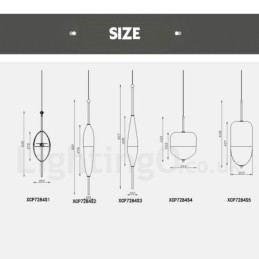 Lampada a sospensione moderna in vetro sfumato