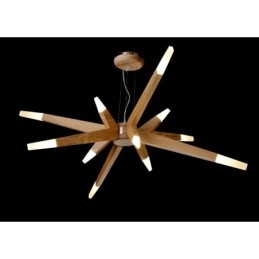 Lampada a sospensione in legno moderna contemporanea 12 luci