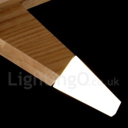 Lampada a sospensione in legno moderna contemporanea 12 luci