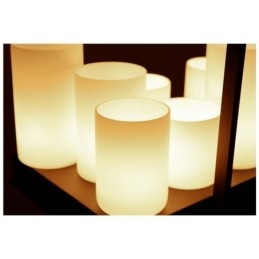 Lampada a sospensione rustica vintage a candelabro in vetro