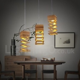 Lampada a sospensione in legno moderna 30 x 12 cm