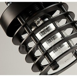 Lampada a sospensione vintage retrò in metallo 1 luce