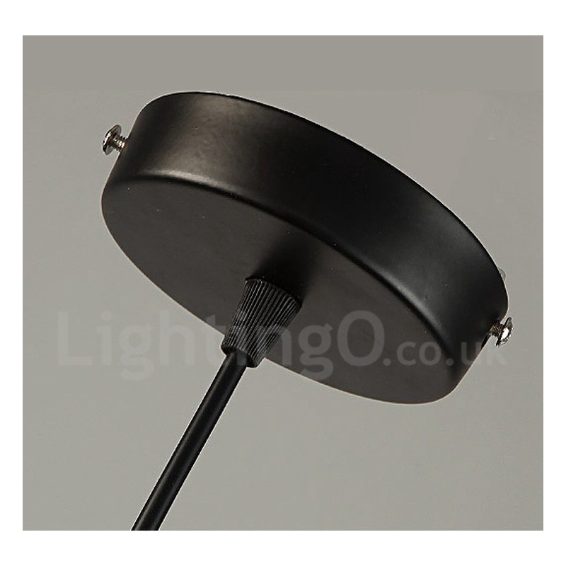 Lampada a sospensione vintage retrò in metallo 1 luce