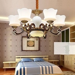 Lampadario retrò creativo da giardino in lega di zinco