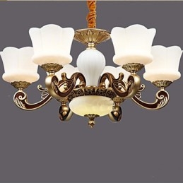 Lampadario retrò creativo da giardino in lega di zinco