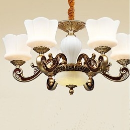 Lampadario retrò creativo da giardino in lega di zinco