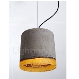 Lampada a sospensione contemporanea in cemento 1 luce
