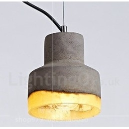Lampada a sospensione contemporanea in cemento 1 luce
