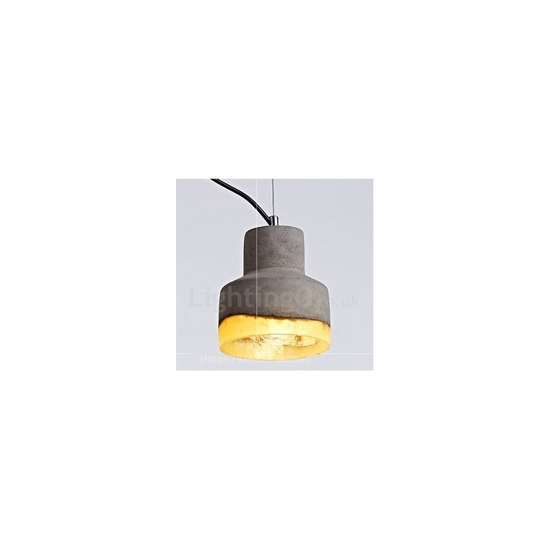 Lampada a sospensione contemporanea in cemento 1 luce