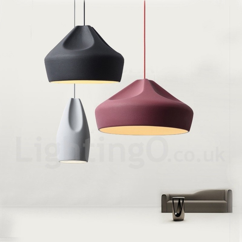Lampada a sospensione moderna multicolore in metallo, cavo regolabile 1,5 m, LED
