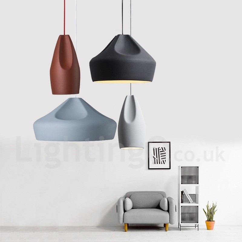 Lampada a sospensione moderna multicolore in metallo, cavo regolabile 1,5 m, LED