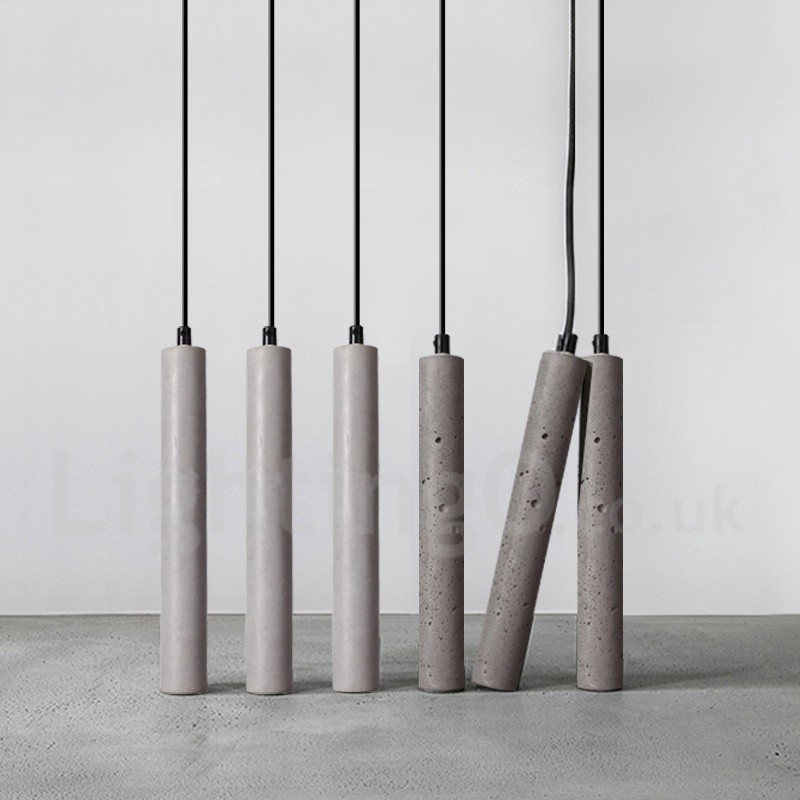Lampada a sospensione in cemento moderna contemporanea 1 luce