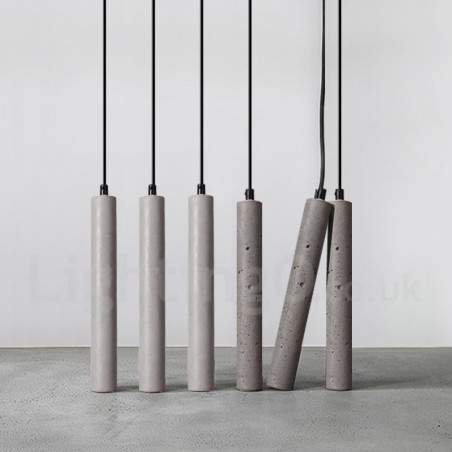 Lampada a sospensione in cemento moderna contemporanea 1 luce