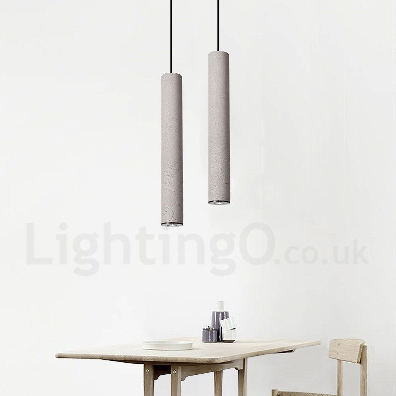 Lampada a sospensione in cemento moderna contemporanea 1 luce
