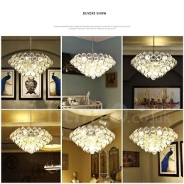 Lampada a sospensione moderna contemporanea in vetro 1 luce 45 x 45 cm