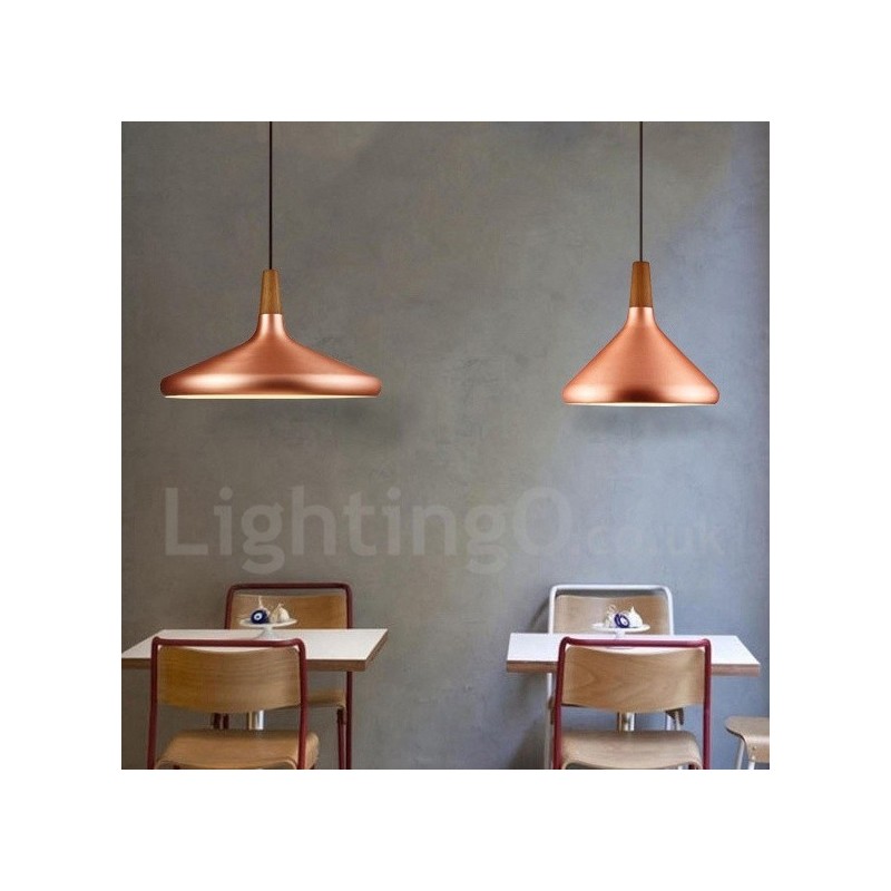 Lampada a sospensione moderna in acciaio inox 1 luce 380 mm