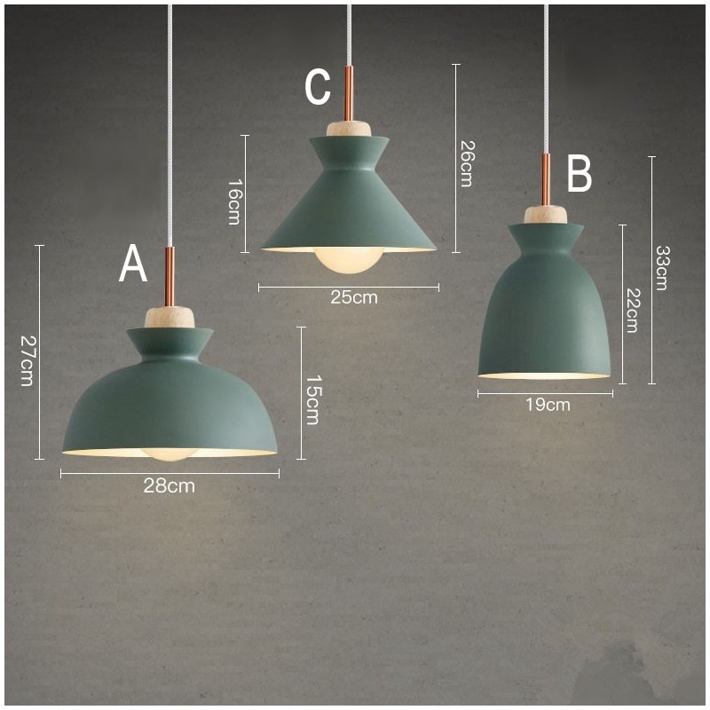 Lampada a sospensione moderna contemporanea in metallo multicolore