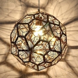 Lampada a sospensione moderna contemporanea a globo 1 luce