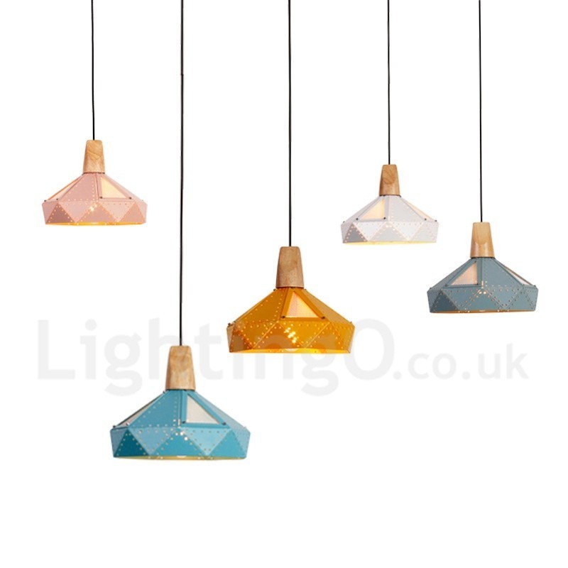 Lampada a sospensione contemporanea multicolore a 1 luce
