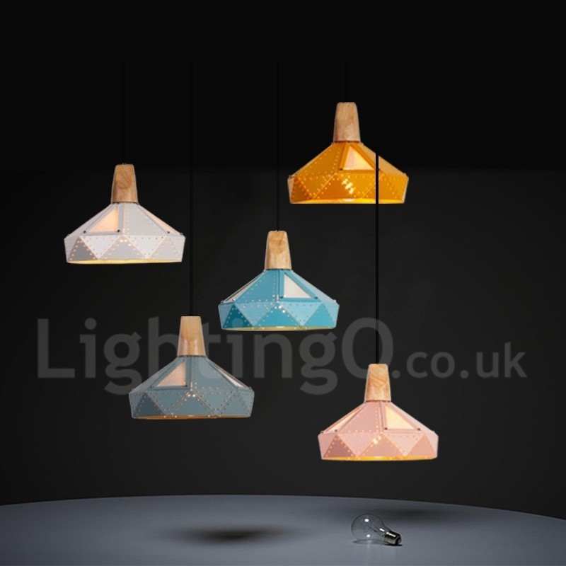 Lampada a sospensione contemporanea multicolore a 1 luce