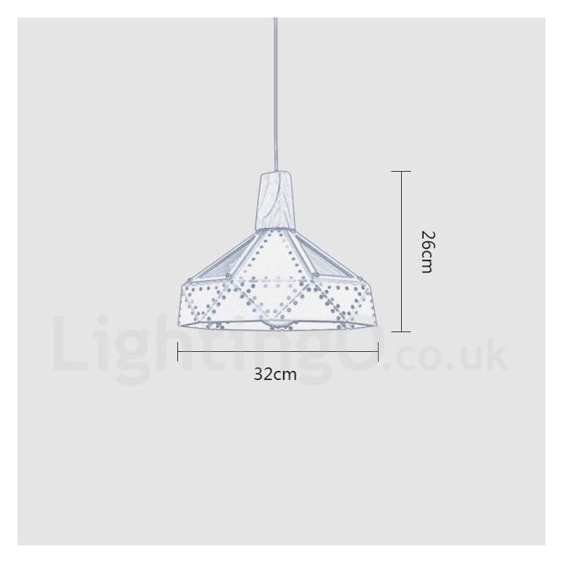 Lampada a sospensione contemporanea multicolore a 1 luce