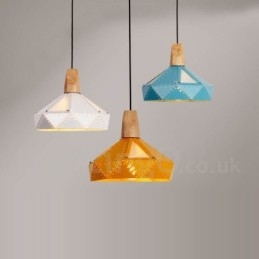 Lampada a sospensione contemporanea multicolore a 1 luce