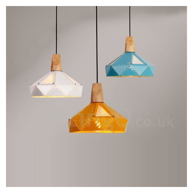 Lampada a sospensione contemporanea multicolore a 1 luce