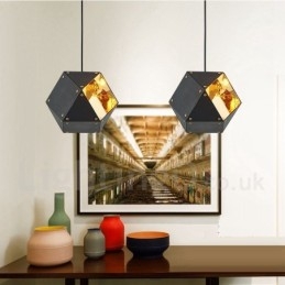 Lampada a sospensione moderna contemporanea 1 luce 15,5 x 16,5 cm
