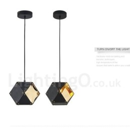 Lampada a sospensione moderna contemporanea 1 luce 15,5 x 16,5 cm
