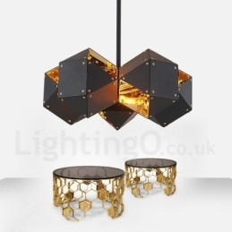 Lampada a sospensione moderna e contemporanea 5 luci 45 x 19 cm