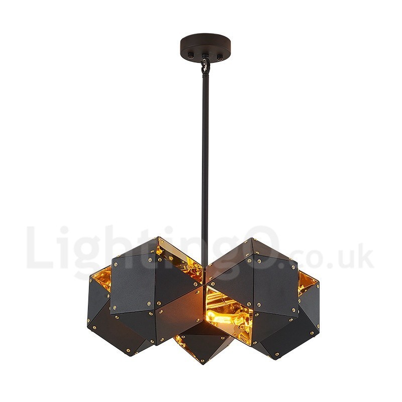Lampada a sospensione moderna e contemporanea 5 luci 45 x 19 cm