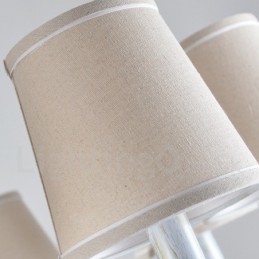 Lampada a sospensione rustica vintage a 8 luci