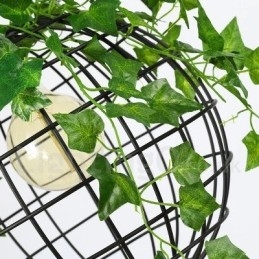 Lampada a sospensione vintage Country Globe 30 cm metallo