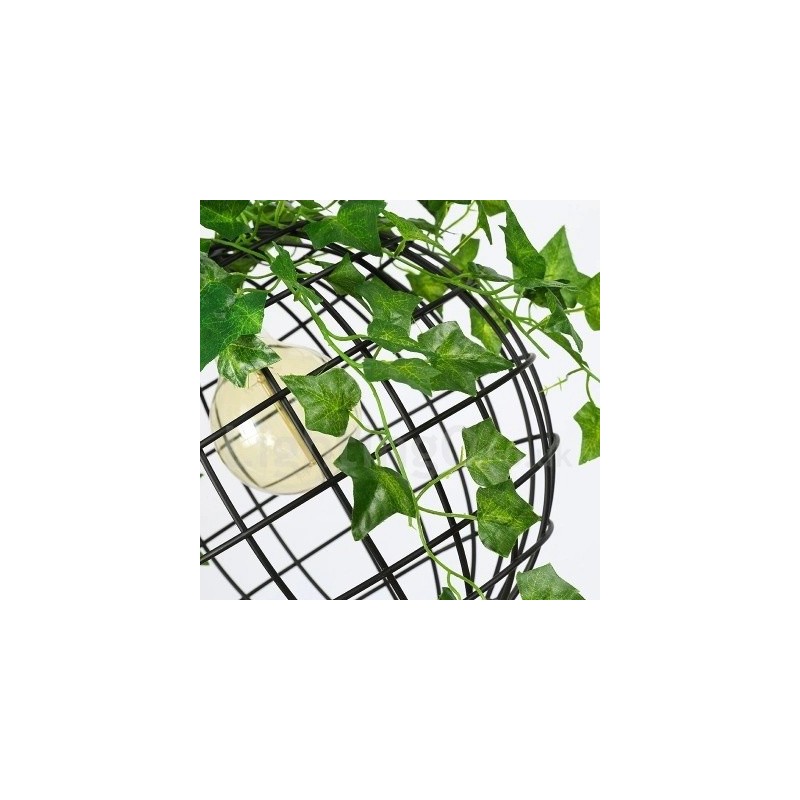 Lampada a sospensione vintage Country Globe 30 cm metallo