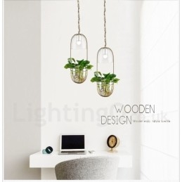 Lampada a sospensione in metallo e vetro Rustic Lodge