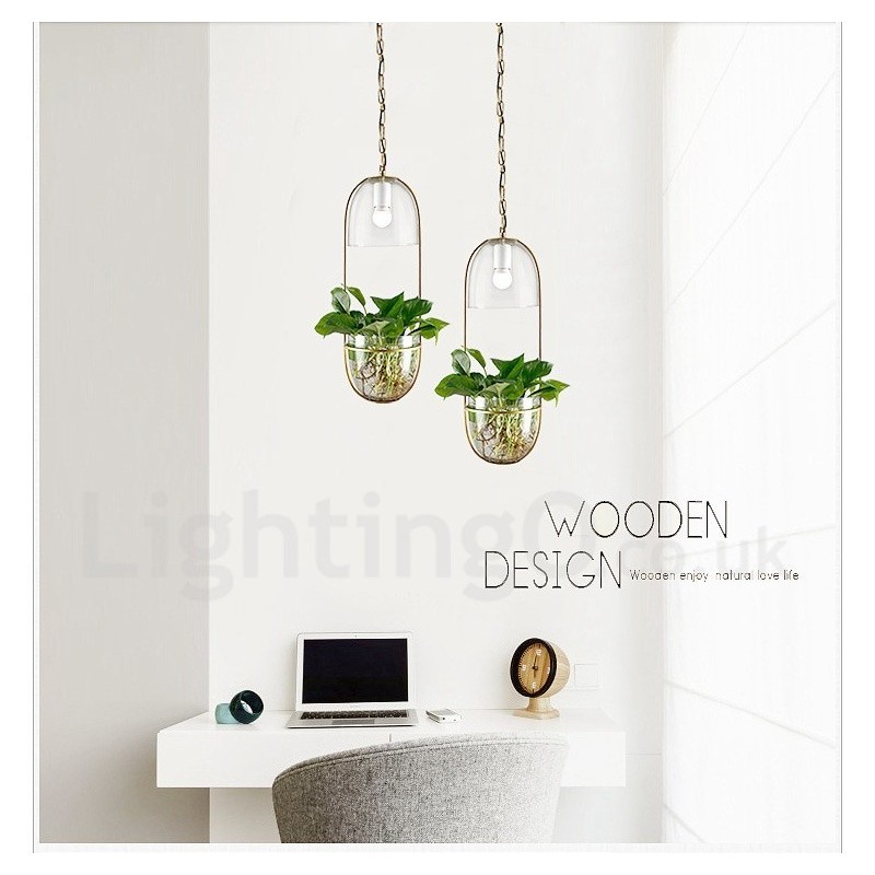 Lampada a sospensione in metallo e vetro Rustic Lodge