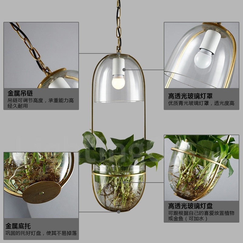 Lampada a sospensione in metallo e vetro Rustic Lodge