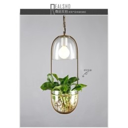 Lampada a sospensione in metallo e vetro Rustic Lodge